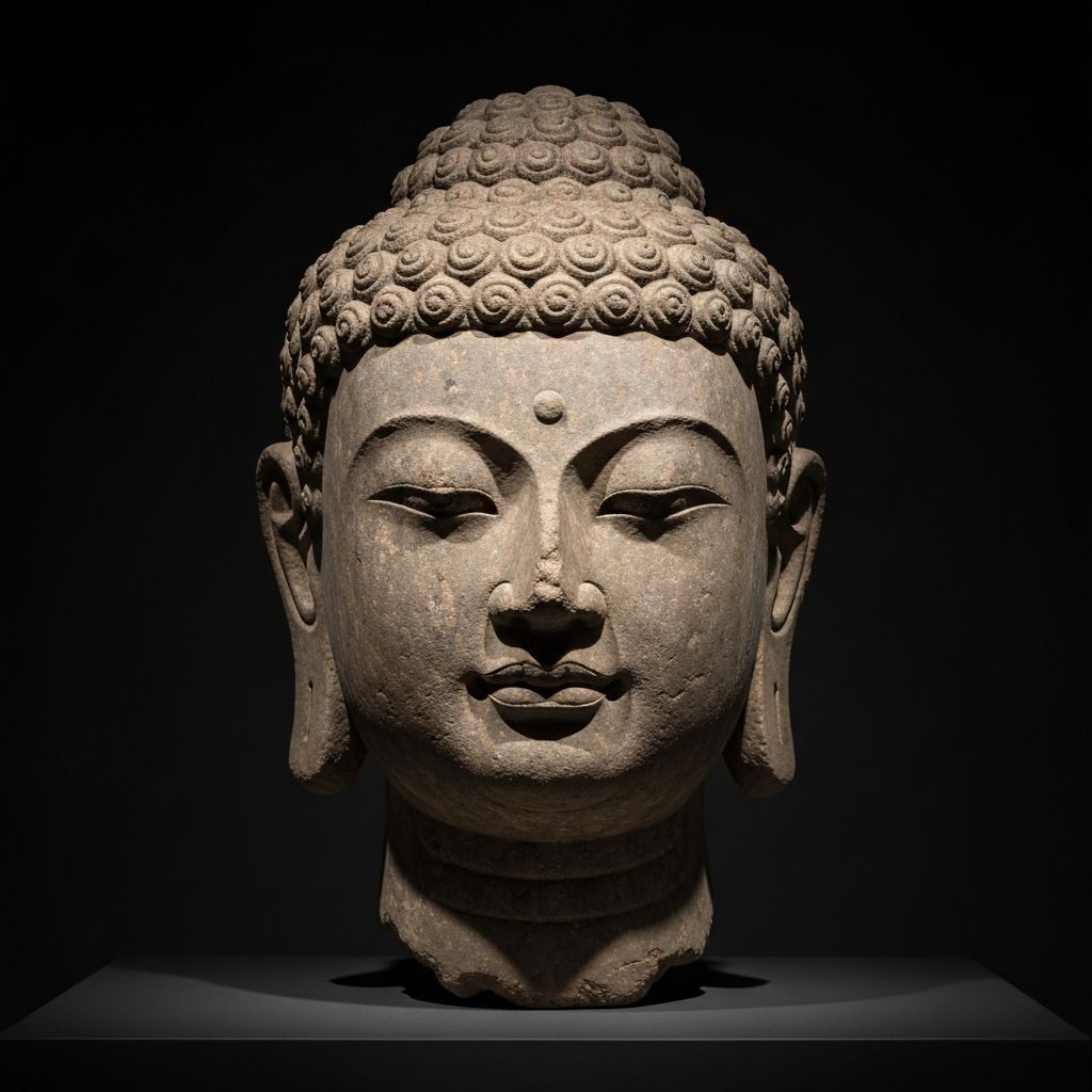 石雕佛首